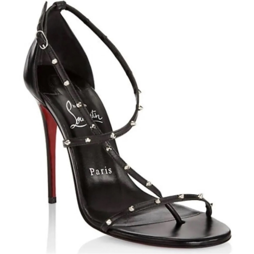 Christian Louboutin Riojana Spikes 100 Leather Sandal Women's